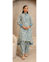 2-PC Shirt Dupatta Unstitched Printed Lawn By Zellbury | 0238